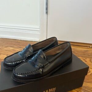 G.H. Bass & Co. Black Leather Loafers